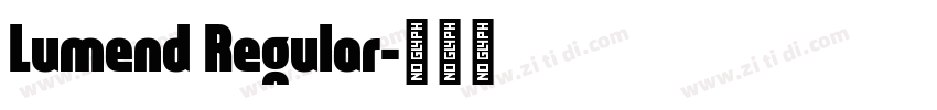 Lumend Regular字体转换